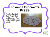 Laws of Exponents Tarsia Puzzle