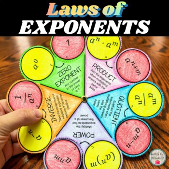 Preview of Laws of Exponents Wheel Spinner