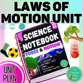 Laws of Motion Gravity Unit Curriculum Bundle | Physical S