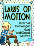 Laws of Motion Internet Scavenger Hunt WebQuest Activity