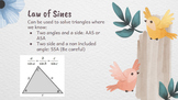 Laws of Sines and Cosines Guided Notes