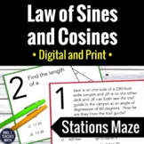 Law of Sines and Cosines Activity | Digital and Print