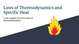 Laws of Thermodynamics and Specific Heat Slides