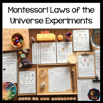 Preview of Laws of the Universe - Montessori science experiments for First Great Story