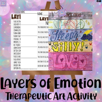 Preview of Layers of Emotion - Therapeutic Art Activity