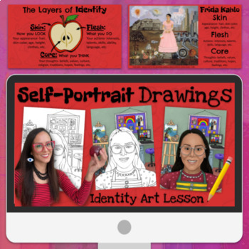 Preview of Layers of Identity: Self-Portrait Drawing Lesson