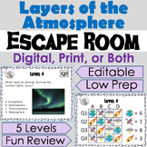 Layers of the Atmosphere Activity: Geology Digital Escape 