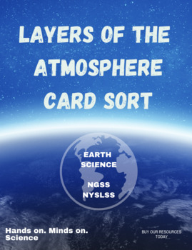 Preview of Layers of the Atmosphere Card Sort