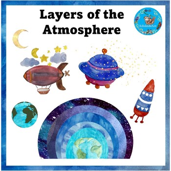 Preview of Layers of the Atmosphere Earth Science ClipArt (Watercolour Atmosphere Clip Art)