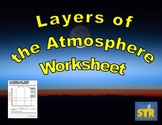 Layers of the Atmosphere Worksheet