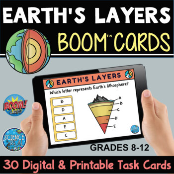 Preview of Layers of the Earth Boom Cards