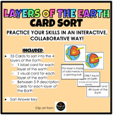 Layers of the Earth Card Sort- Interactive Review!