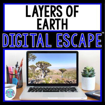 Preview of Layers of the Earth DIGITAL ESCAPE ROOM for Google Drive® | Distance Learning