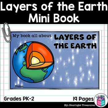 Preview of Layers of the Earth Mini Book for Early Readers: Geology