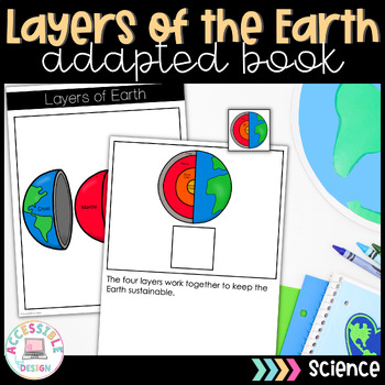 Preview of Layers of the Earth | Science | Adapted Book | Special Education 