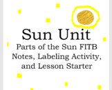 Layers of the Sun FITB Notes and Labeling Activity - Sun Unit