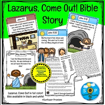 Preview of Lazarus Bible Story