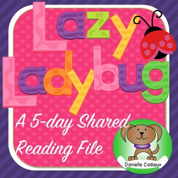 Preview of Lazy Ladybug Shared Reading Kindergarten/1