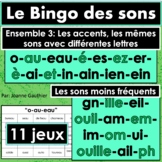 Le Bingo des sons: Ensemble 3 Les sons moins fréquents et 