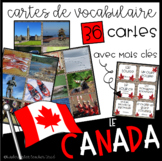 Le Canada: Cartes de vocabulaire