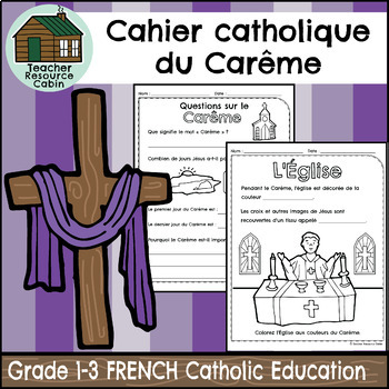 Preview of Le Carême (Grade 1-3 FRENCH Catholic Education)