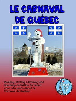Preview of Le Carnaval De Quebec Ontario Grade 5 French Culture