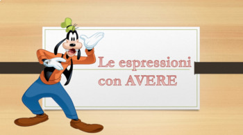 Preview of Le Espressioni con Avere