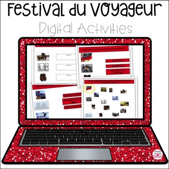 Preview of Le Festival Du Voyageur Digital Activities - core French & FSL Vocabulary Games