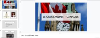 Preview of Le Gouvernment au Canada (BUNDLE)