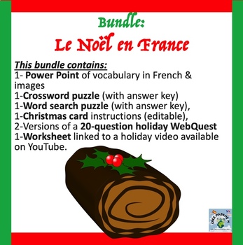Preview of French Christmas Cultural Holiday BUNDLE: 7 items!