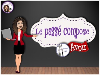 Preview of Le Passé Composé avec " avoir" A2 - Leçon + évaluation autocorrective