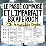 Le Passé Composé et L'imparfait Escape Room French