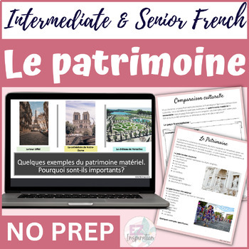 Preview of Le Patrimoine - Exploring French Culture and Heritage - AP® or French Immersion