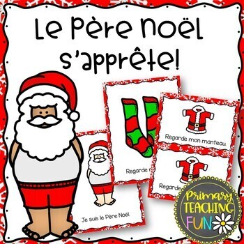 Preview of K-1 French Christmas Guided Reading with Vocabulary Game and Sight Words