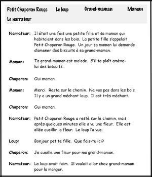 Le Petit Chaperon Rouge Et La Comprehension En Lecture By Ms Joanne