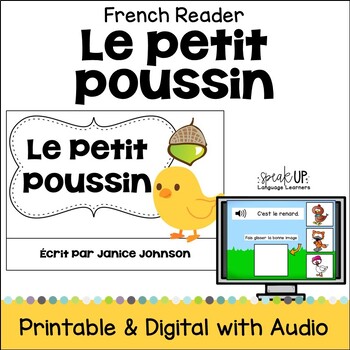 Preview of Le Petit Poussin French Fairy Tale Emergent Reader Beginning Mini Book