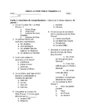 Le Petit Prince Quiz Chapters 1-3 (Quiz in French)