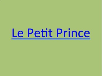 Preview of Le Petit Prince / The Little Prince : novel guide (handouts for every chapter)