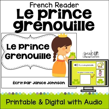 Preview of Le Prince Grenouille French Fairy Tale Emergent Reader Beginning Mini Book