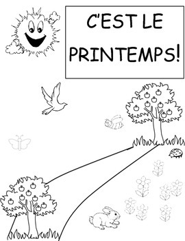 Le Printemps Activity Pack by Monsieur Sargent Knows Best | TPT