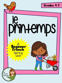 Preview of Le Printemps - Beginner French "Spring" Themed Vocabulary Puzzles and Activities