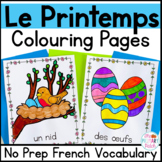 Le Printemps French Vocabulary Colouring Activities