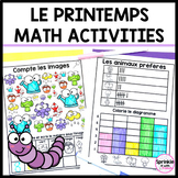 Le Printemps Printable French Math Activities