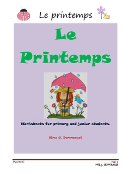 Le Printemps-Spring! by Teaching French in Salle 204 | TPT