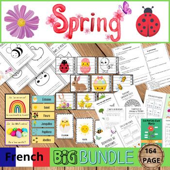 Preview of Le Printemps en Français: A Bouquet of French Spring Worksheets, Games, and Acti