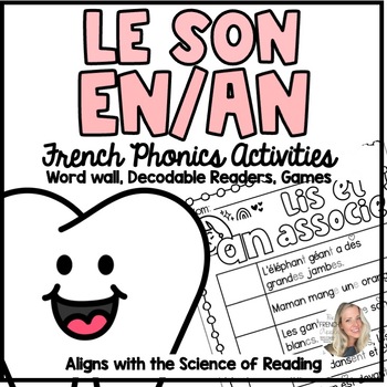 Preview of LE SON AN + EN | Les sons composés | Mon cahier de sons (French Phonics) (SOR)