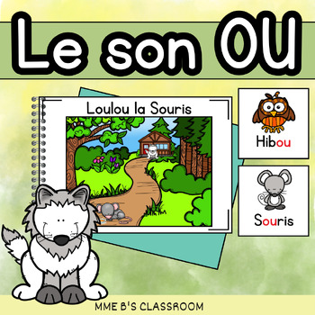 Preview of Le Son OU - Core French - SON COMPOSÉ digraph Book - Digital and Printable