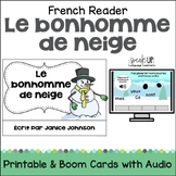 Le bonhomme de neige French Snowman Reader Print & Digital
