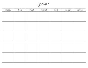 Le calendrier 2020/2021 - Student Template by Ms Haas Kindergarten