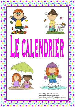 French- The Calendar (days of the week and months of the year) | TpT